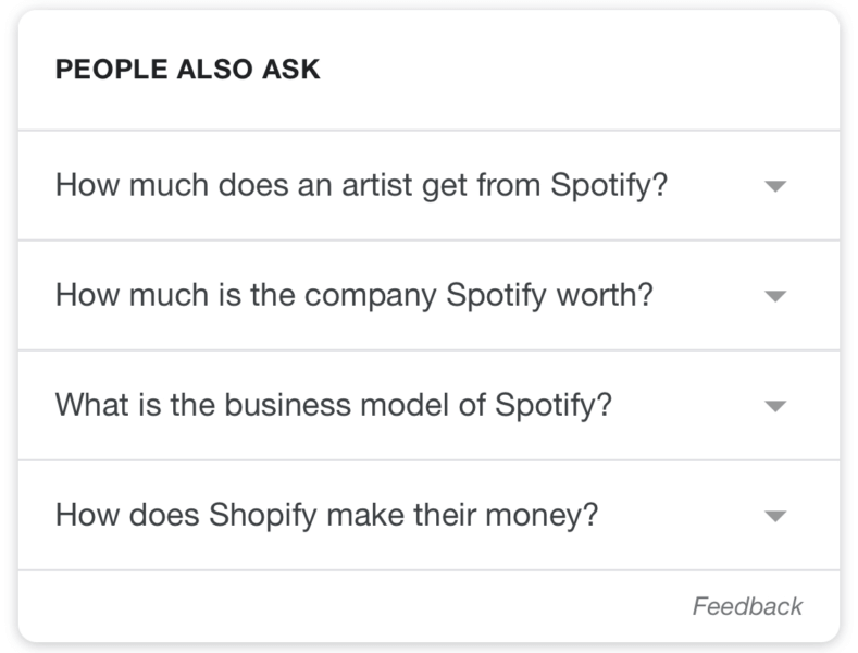 Google people also ask